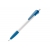 Balpen Cosmo Grip Hardcolor met ronde bolclip wit / licht blauw