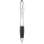 Nash stylus balpen gekleurd met zwarte grip zilver/zwart