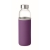 Glazen drinkfles met tasje (500 ml) violet