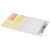 Colours combinatie notitieblok met sticky notes en pen wit