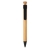 Bamboe pen met tarwestro clip zwart