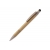 Balpen bamboe en tarwestro met stylus Beige/Zwart
